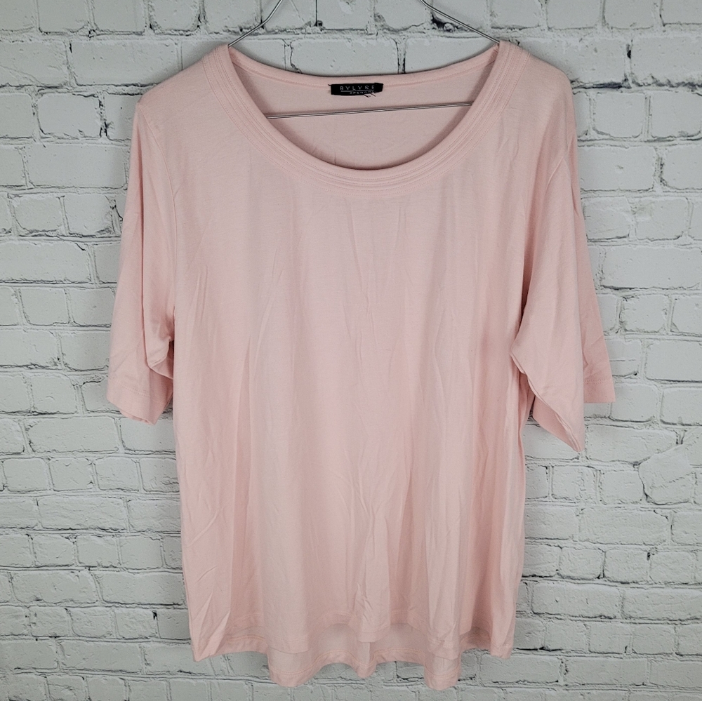 BYLYSE SPENARD | bamboo blend scoop neck short sleeve casual shirt